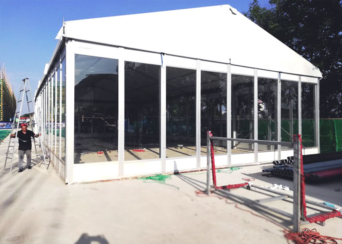 阜阳产业园办公玻璃展览篷房